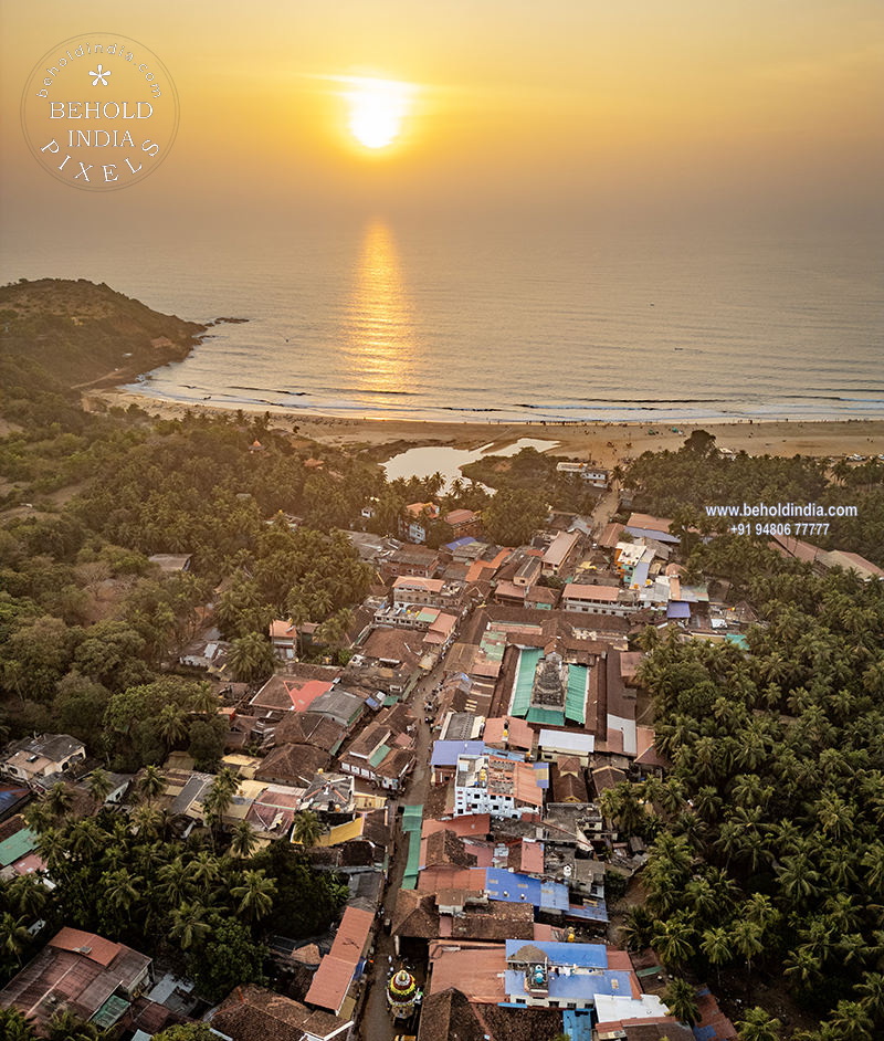Mahabaleshwar Temple and Arabian Sea